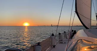 Sortie coucher de Soleil en catamaran - Catamaran La Rochelle Sortie coucher de Soleil en catamaran - Catamaran La Rochelle